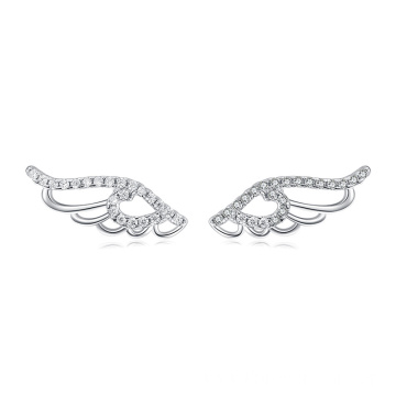 925 Sterling Silver Angel Wings Earrings fashion